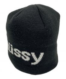stussy（ステューシー）の古着「HELVETICA JACQUARD BEANIE」｜ブラック