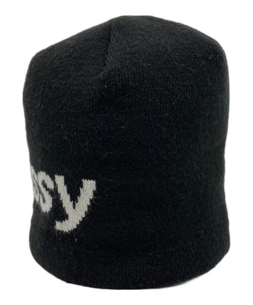 stussy（ステューシー）stussy (ステューシー) HELVETICA JACQUARD BEANIE ブラックの古着・服飾アイテム