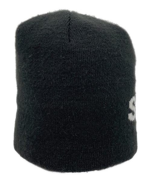 stussy（ステューシー）stussy (ステューシー) HELVETICA JACQUARD BEANIE ブラックの古着・服飾アイテム