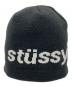 stussy (ステューシー) HELVETICA JACQUARD BEANIE ブラック：10000円