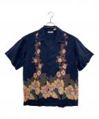 Sun Surfサンサーフ）の古着「アロハシャツ」｜ネイビー