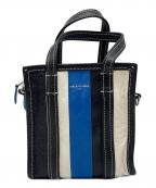 BALENCIAGAバレンシアガ）の古着「バザールショッパーXXS」｜ブラック×ブルー