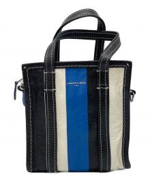 BALENCIAGA（バレンシアガ）の古着「バザールショッパーXXS」｜ブラック×ブルー