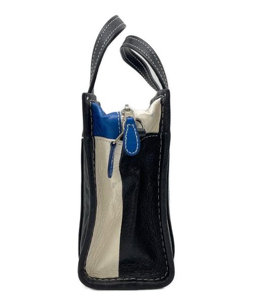 BALENCIAGA（バレンシアガ）BALENCIAGA (バレンシアガ) バザールショッパーXXS ブラック×ブルーの古着・服飾アイテム