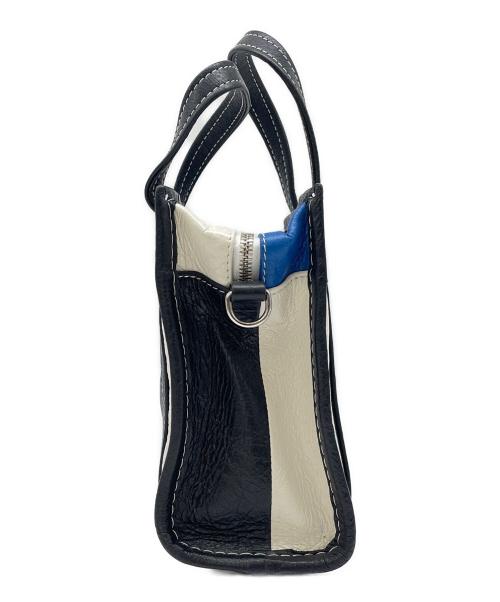 BALENCIAGA（バレンシアガ）BALENCIAGA (バレンシアガ) バザールショッパーXXS ブラック×ブルーの古着・服飾アイテム