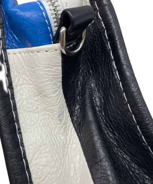 BALENCIAGA（バレンシアガ）BALENCIAGA (バレンシアガ) バザールショッパーXXS ブラック×ブルーの古着・服飾アイテム