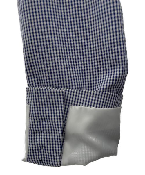 BURBERRY BLACK LABEL（バーバリーブラックレーベル）BURBERRY BLACK LABEL (バーバリーブラックレーベル) シアサッカーテーラードジャケット ブルー×ホワイト サイズ:Ｌ 未使用品の古着・服飾アイテム