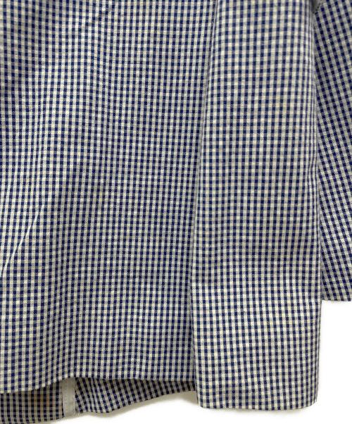 BURBERRY BLACK LABEL（バーバリーブラックレーベル）BURBERRY BLACK LABEL (バーバリーブラックレーベル) シアサッカーテーラードジャケット ブルー×ホワイト サイズ:Ｌ 未使用品の古着・服飾アイテム