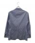 BURBERRY BLACK LABEL (バーバリーブラックレーベル) シアサッカーテーラードジャケット ブルー×ホワイト サイズ:Ｌ 未使用品：13000円
