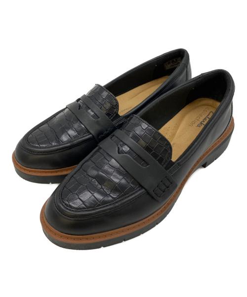 CLARKS（クラークス）CLARKS (クラークス) ローファー ブラック サイズ:23.5㎝の古着・服飾アイテム