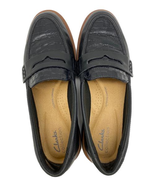 CLARKS（クラークス）CLARKS (クラークス) ローファー ブラック サイズ:23.5㎝の古着・服飾アイテム