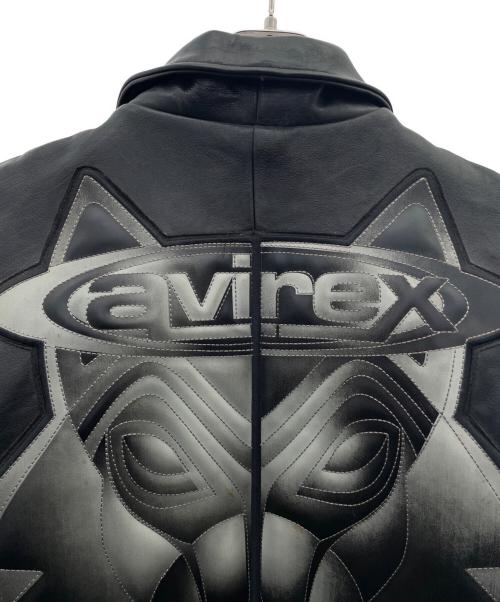 AVIREX（アヴィレックス）AVIREX (アヴィレックス) レザージャケット ブラック サイズ:Ｌの古着・服飾アイテム