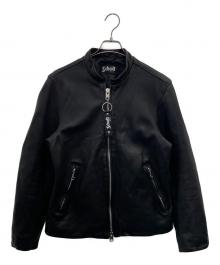 Schott（ショット）の古着「シングルライダースジャケット」｜ブラック