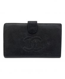 CHANEL（シャネル）の古着「2つ折り財布」｜ブラック