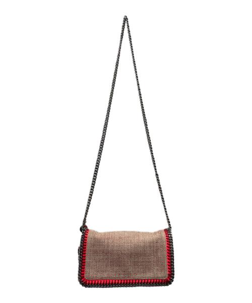 STELLA McCARTNEY（ステラマッカートニー）STELLA McCARTNEY (ステラマッカートニー) ショルダーバッグ ベージュ×レッドの古着・服飾アイテム
