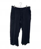 s'yteサイト）の古着「Tencel Vieira Back Flare Seam Crow Pants」｜ブラック
