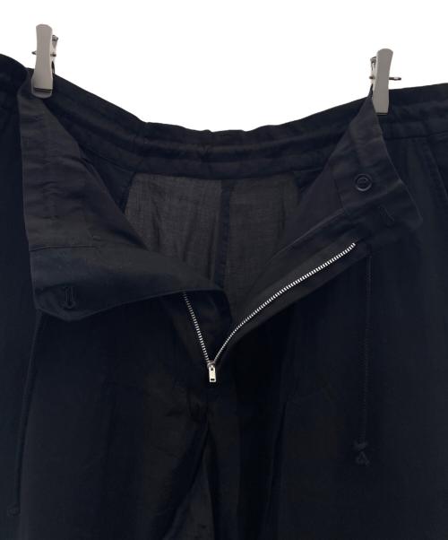 s'yte（サイト）s'yte (サイト) Tencel Vieira Back Flare Seam Crow Pants ブラック サイズ:3の古着・服飾アイテム