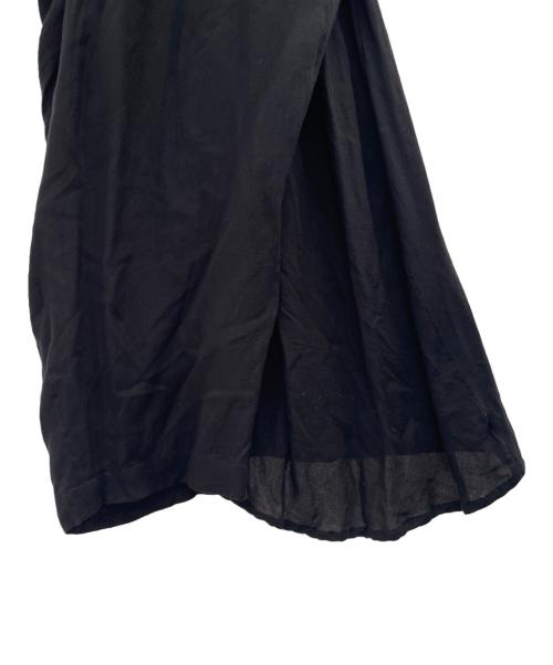 s'yte（サイト）s'yte (サイト) Tencel Vieira Back Flare Seam Crow Pants ブラック サイズ:3の古着・服飾アイテム