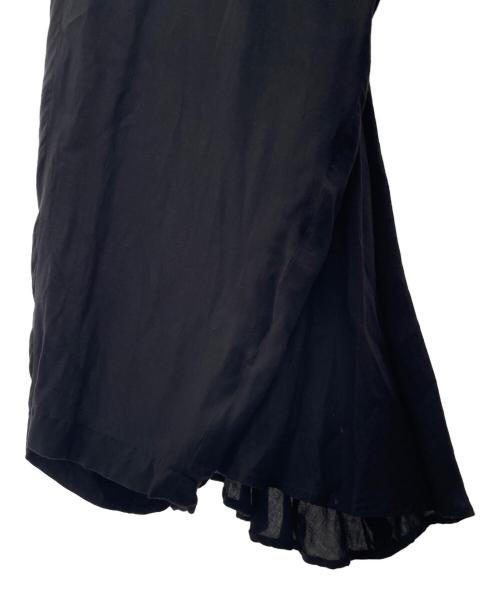 s'yte（サイト）s'yte (サイト) Tencel Vieira Back Flare Seam Crow Pants ブラック サイズ:3の古着・服飾アイテム