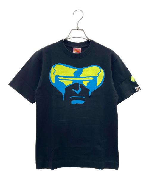 A BATHING APE（アベイシングエイプ）A BATHING APE (アベイシングエイプ) MARVEL (マーベル) 半袖カットソー ブラック サイズ:Sの古着・服飾アイテム