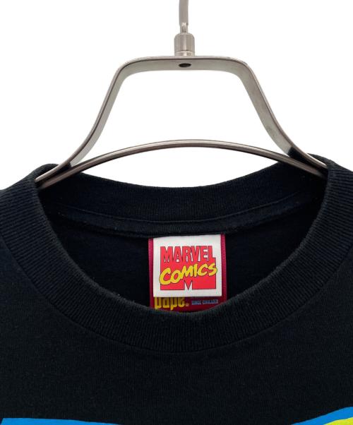 A BATHING APE（アベイシングエイプ）A BATHING APE (アベイシングエイプ) MARVEL (マーベル) 半袖カットソー ブラック サイズ:Sの古着・服飾アイテム