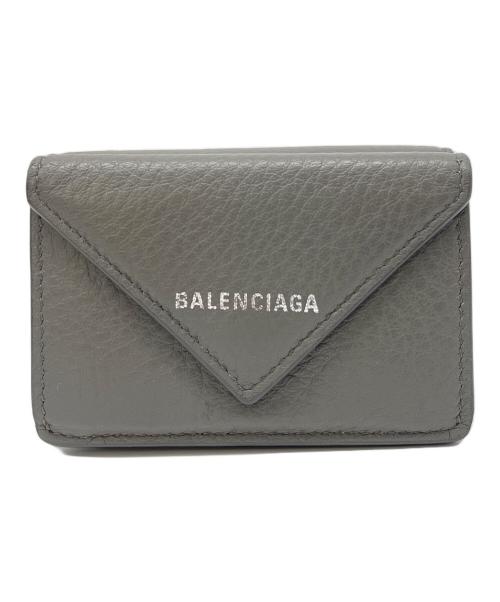 BALENCIAGA（バレンシアガ）BALENCIAGA (バレンシアガ) 3つ折り財布 グレーの古着・服飾アイテム