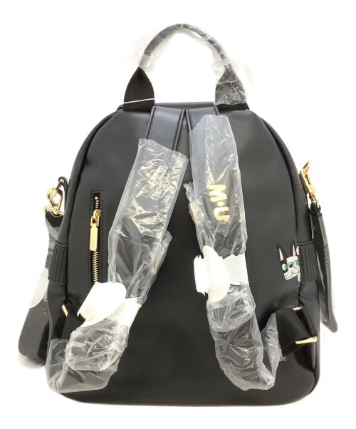 M U SPORTS（エムユースポーツ）M U SPORTS (エムユースポーツ) デュアルレーザービジュロイヤルハンドバッグ ブラックの古着・服飾アイテム