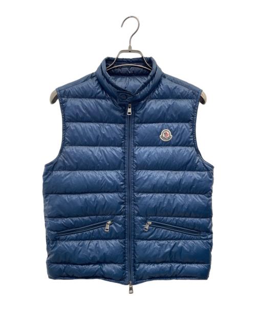 MONCLER（モンクレール）MONCLER (モンクレール) ダウンベスト ブルー サイズ:1の古着・服飾アイテム