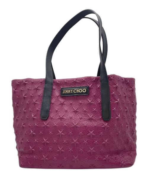 JIMMY CHOO（ジミーチュウ）JIMMY CHOO (ジミーチュウ) スタースタッズ ピムリコ パープルの古着・服飾アイテム