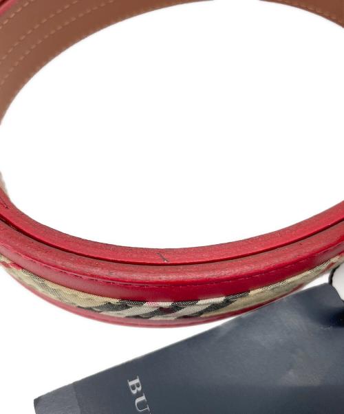 BURBERRY GOLF（バーバリーゴルフ）BURBERRY GOLF (バーバリーゴルフ) ベルト レッドの古着・服飾アイテム