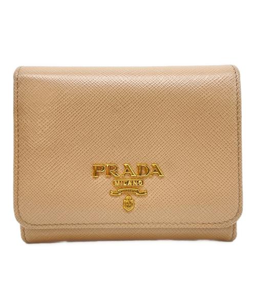 PRADA（プラダ）PRADA (プラダ) サフィアーノ ベージュの古着・服飾アイテム