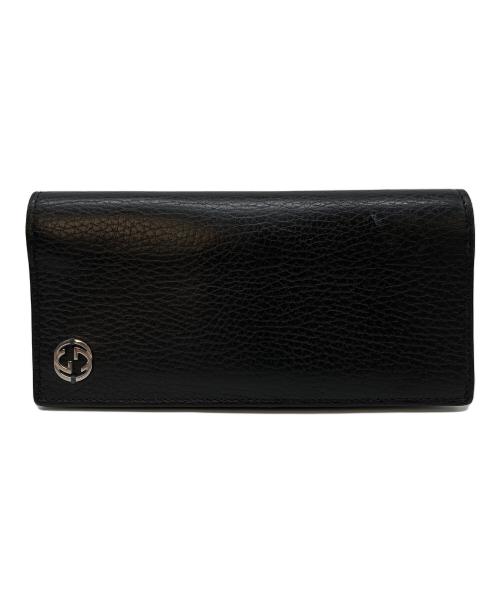 GUCCI（グッチ）GUCCI (グッチ) 長財布 ブラックの古着・服飾アイテム
