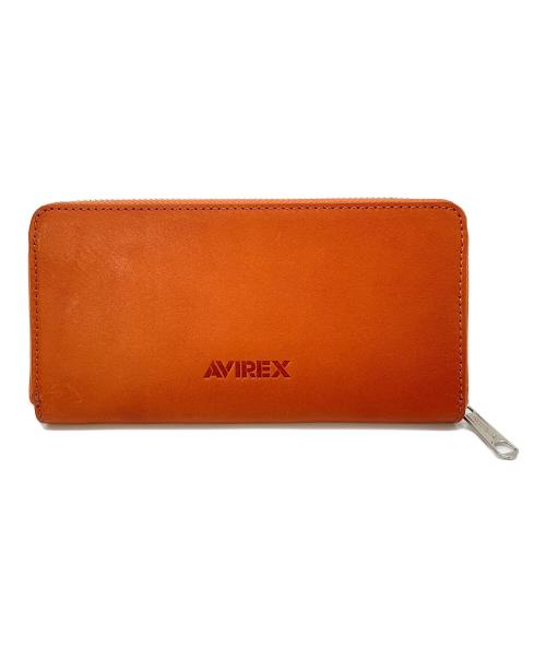 AVIREX（アヴィレックス）AVIREX (アヴィレックス) 長財布 オレンジの古着・服飾アイテム