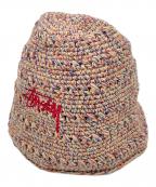 stussyステューシー）の古着「HEMP STOCK KNIT BUCKET HAT」｜マルチカラー