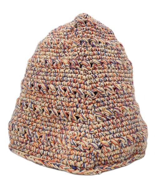 stussy（ステューシー）stussy (ステューシー) HEMP STOCK KNIT BUCKET HAT マルチカラーの古着・服飾アイテム