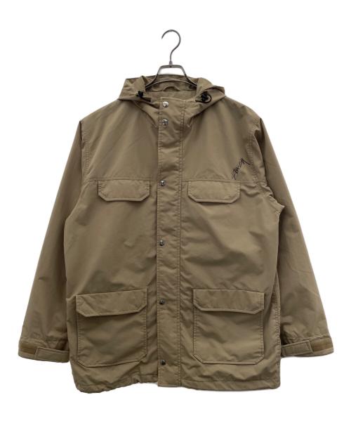 stussy（ステューシー）stussy (ステューシー) ナイロンマウンテンパーカー ベージュ サイズ:Lの古着・服飾アイテム