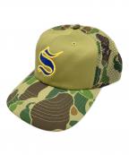 SUPREMEシュプリーム）の古着「Sharp Spellout Adjustable New era」｜グリーン