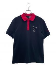 RAF SIMONS×FRED PERRY（ラフシモンズ×フレッドペリー）の古着「ポロシャツ」｜ブラック×レッド