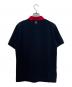 RAF SIMONS (ラフシモンズ) FRED PERRY (フレッドペリー) ポロシャツ ブラック×レッド サイズ:M：12000円