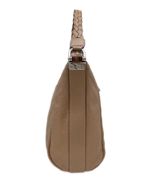GUCCI（グッチ）GUCCI (グッチ) レザーワンショルダーバッグ ピンクの古着・服飾アイテム
