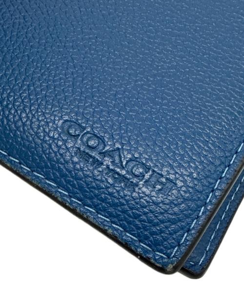 COACH（コーチ）COACH (コーチ) 2つ折り財布 ブルーの古着・服飾アイテム