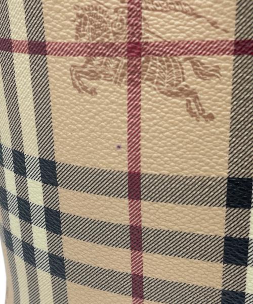 BURBERRY（バーバリー）BURBERRY (バーバリー) シャドーホースハンドバッグ ブラウンの古着・服飾アイテム