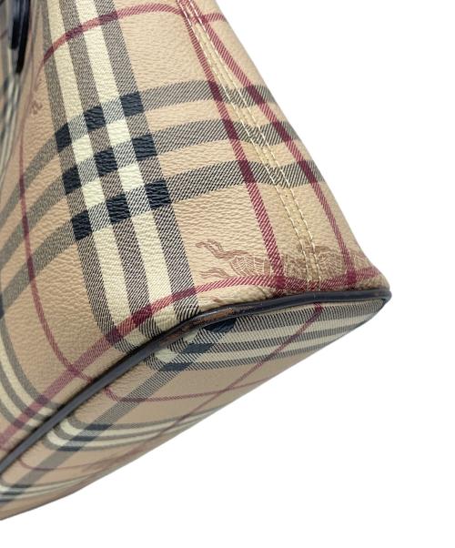 BURBERRY（バーバリー）BURBERRY (バーバリー) シャドーホースハンドバッグ ブラウンの古着・服飾アイテム