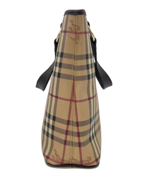 BURBERRY（バーバリー）BURBERRY (バーバリー) シャドーホースハンドバッグ ブラウンの古着・服飾アイテム