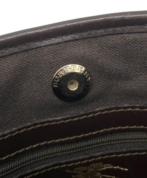 BURBERRY（バーバリー）BURBERRY (バーバリー) シャドーホースハンドバッグ ブラウンの古着・服飾アイテム