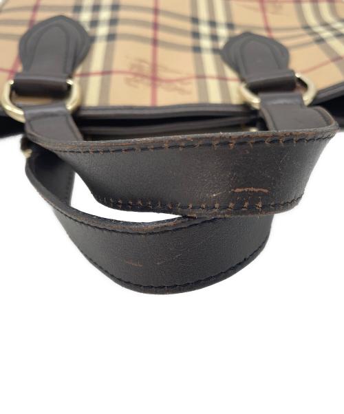 BURBERRY（バーバリー）BURBERRY (バーバリー) シャドーホースハンドバッグ ブラウンの古着・服飾アイテム