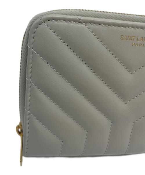 Saint Laurent Paris（サンローランパリ）Saint Laurent Paris (サンローランパリ) ジョアンコンパクトウォレット アイボリーの古着・服飾アイテム
