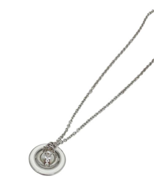 Vivienne Westwood（ヴィヴィアンウエストウッド）Vivienne Westwood (ヴィヴィアンウエストウッド) SIMONETTA PENDANT シルバー×ホワイトの古着・服飾アイテム