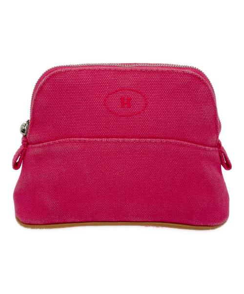 HERMES（エルメス）HERMES (エルメス) ボリードポーチ ミニミニ ショッキングピンクの古着・服飾アイテム