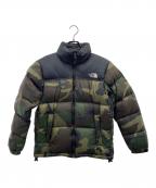 THE NORTH FACEザ ノース フェイス）の古着「ダウンジャケット Novelty Nuptse Jacket(ノベルティヌプシジャケット)」｜ブラック×カーキ